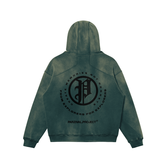 explorer hoodie - black logo