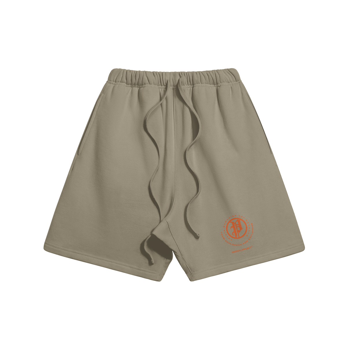 explorer shorts - orange logo