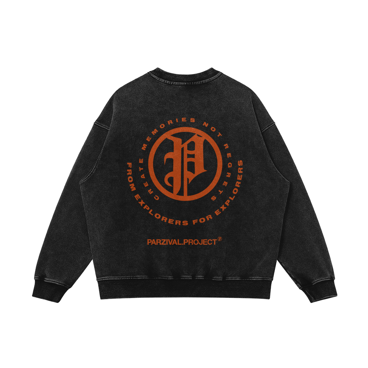 explorer sweatshirt - orange logo