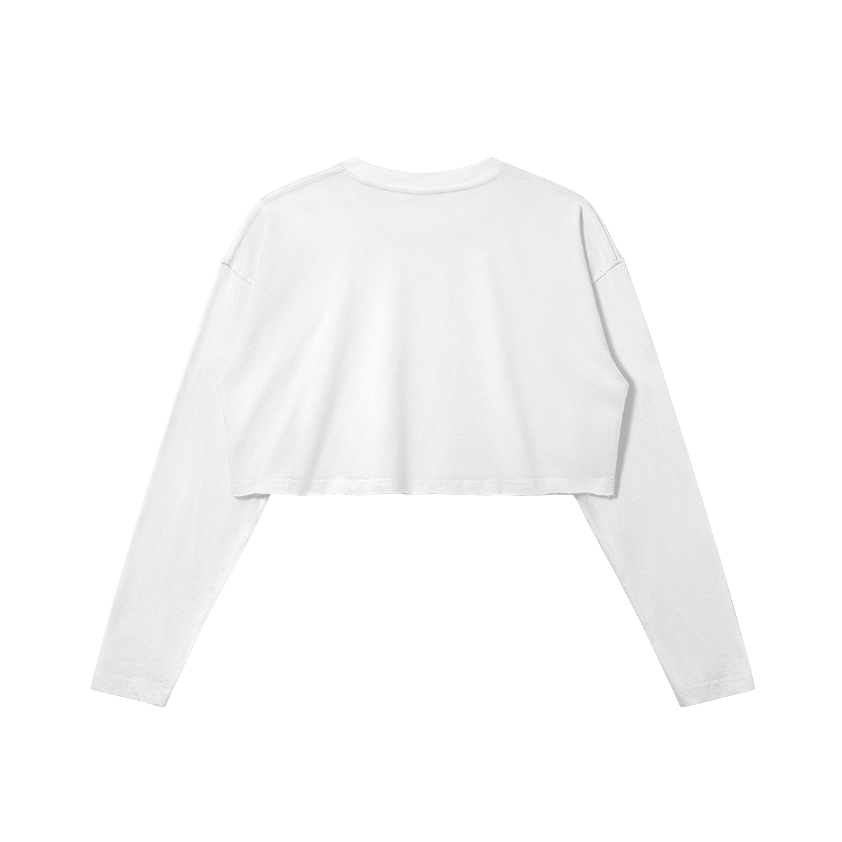 explorer crop top - light blue logo