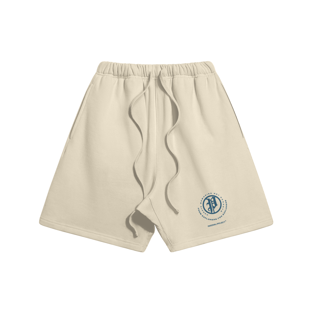 explorer shorts - navy logo