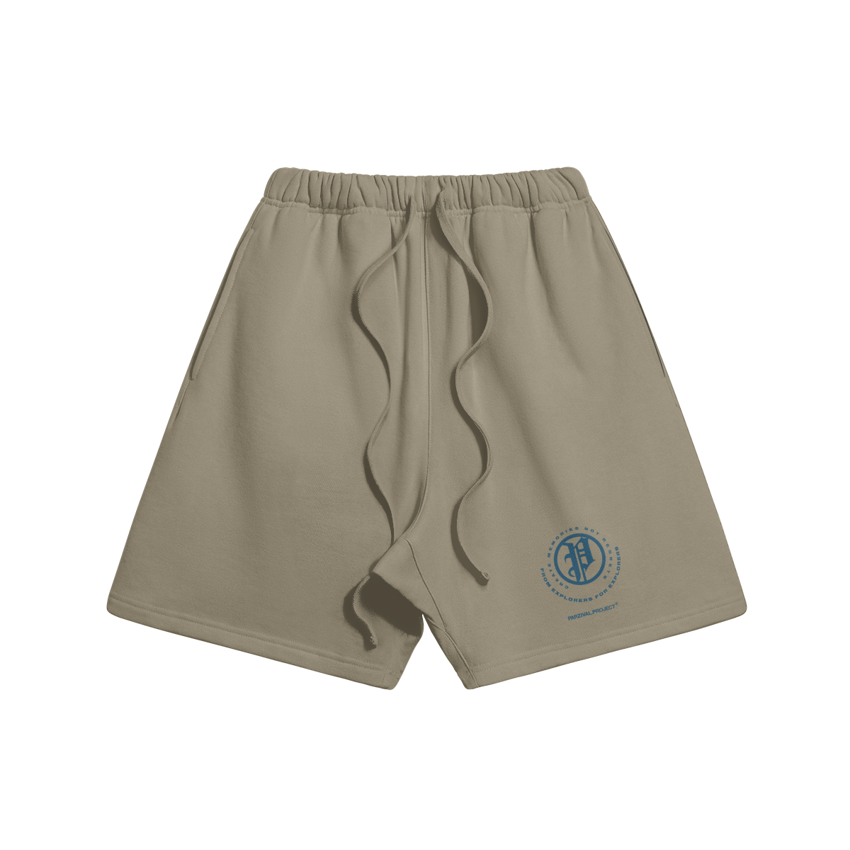 explorer shorts - navy logo