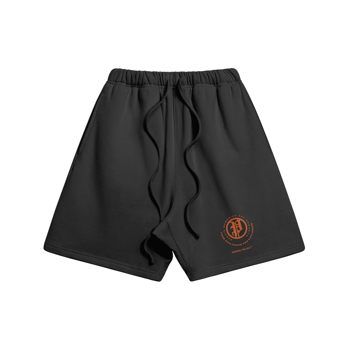 explorer shorts - orange logo