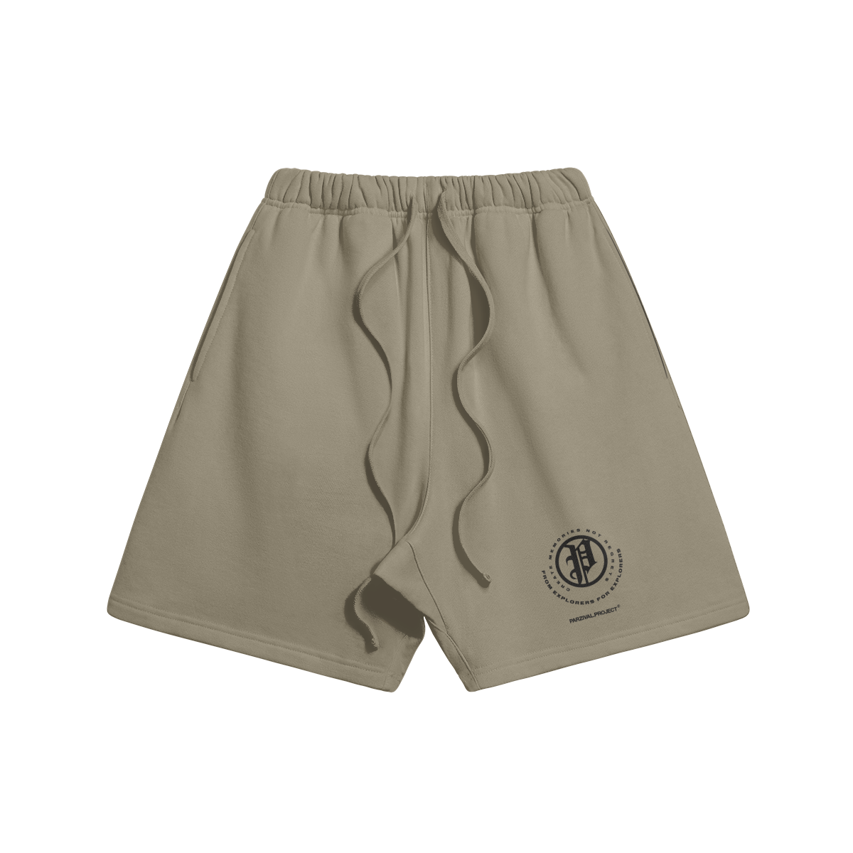 explorer shorts - black logo