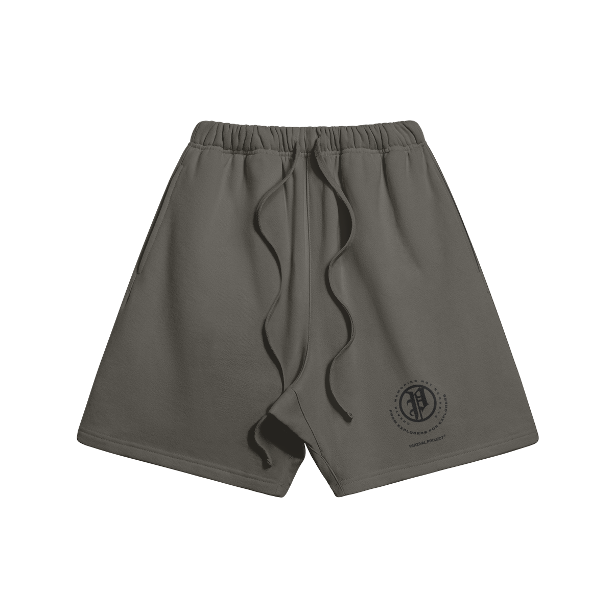 explorer shorts - black logo